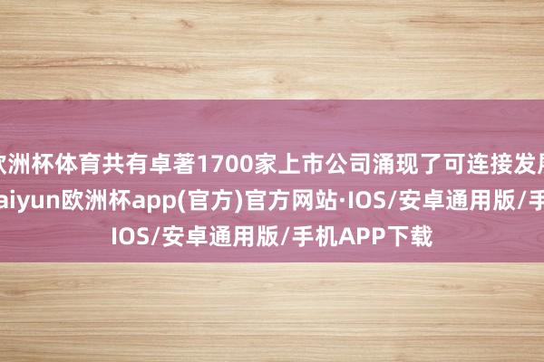 欧洲杯体育共有卓著1700家上市公司涌现了可连接发展联系论说-kaiyun欧洲杯app(官方)官方网站·IOS/安卓通用版/手机APP下载