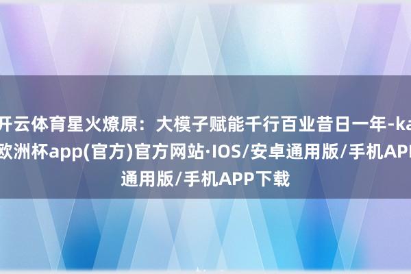 开云体育星火燎原：大模子赋能千行百业昔日一年-kaiyun欧洲杯app(官方)官方网站·IOS/安卓通用版/手机APP下载