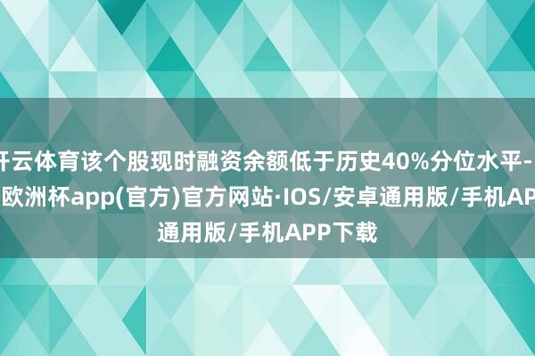 开云体育该个股现时融资余额低于历史40%分位水平-kaiyun欧洲杯app(官方)官方网站·IOS/安卓通用版/手机APP下载