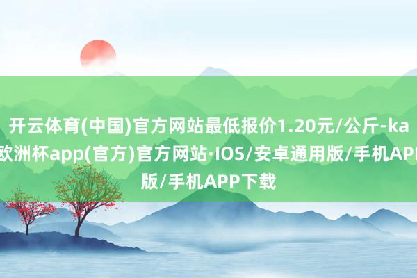 开云体育(中国)官方网站最低报价1.20元/公斤-kaiyun欧洲杯app(官方)官方网站·IOS/安卓通用版/手机APP下载