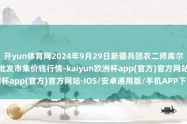 开yun体育网2024年9月29日新疆兵团农二师库尔勒市孔雀农副家具概述批发市集价钱行情-kaiyun欧洲杯app(官方)官方网站·IOS/安卓通用版/手机APP下载