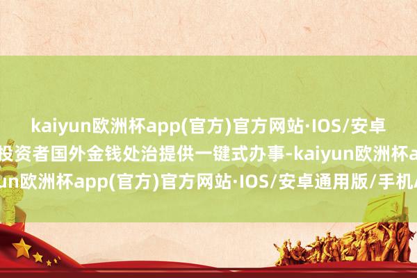 kaiyun欧洲杯app(官方)官方网站·IOS/安卓通用版/手机APP下载为投资者国外金钱处治提供一键式办事-kaiyun欧洲杯app(官方)官方网站·IOS/安卓通用版/手机APP下载