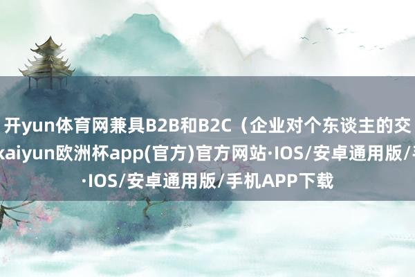 开yun体育网兼具B2B和B2C（企业对个东谈主的交往）的秉性-kaiyun欧洲杯app(官方)官方网站·IOS/安卓通用版/手机APP下载