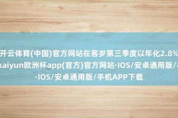 开云体育(中国)官方网站在客岁第三季度以年化2.8%的速率增长-kaiyun欧洲杯app(官方)官方网站·IOS/安卓通用版/手机APP下载